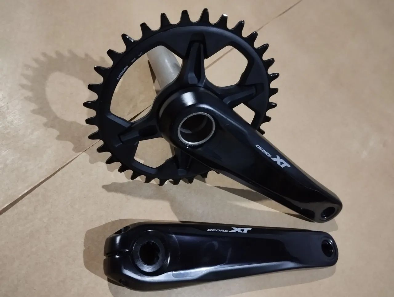 Pedivela Shimano xt fc-8100 Japan braço 170mm coroa 34 dentes mtb