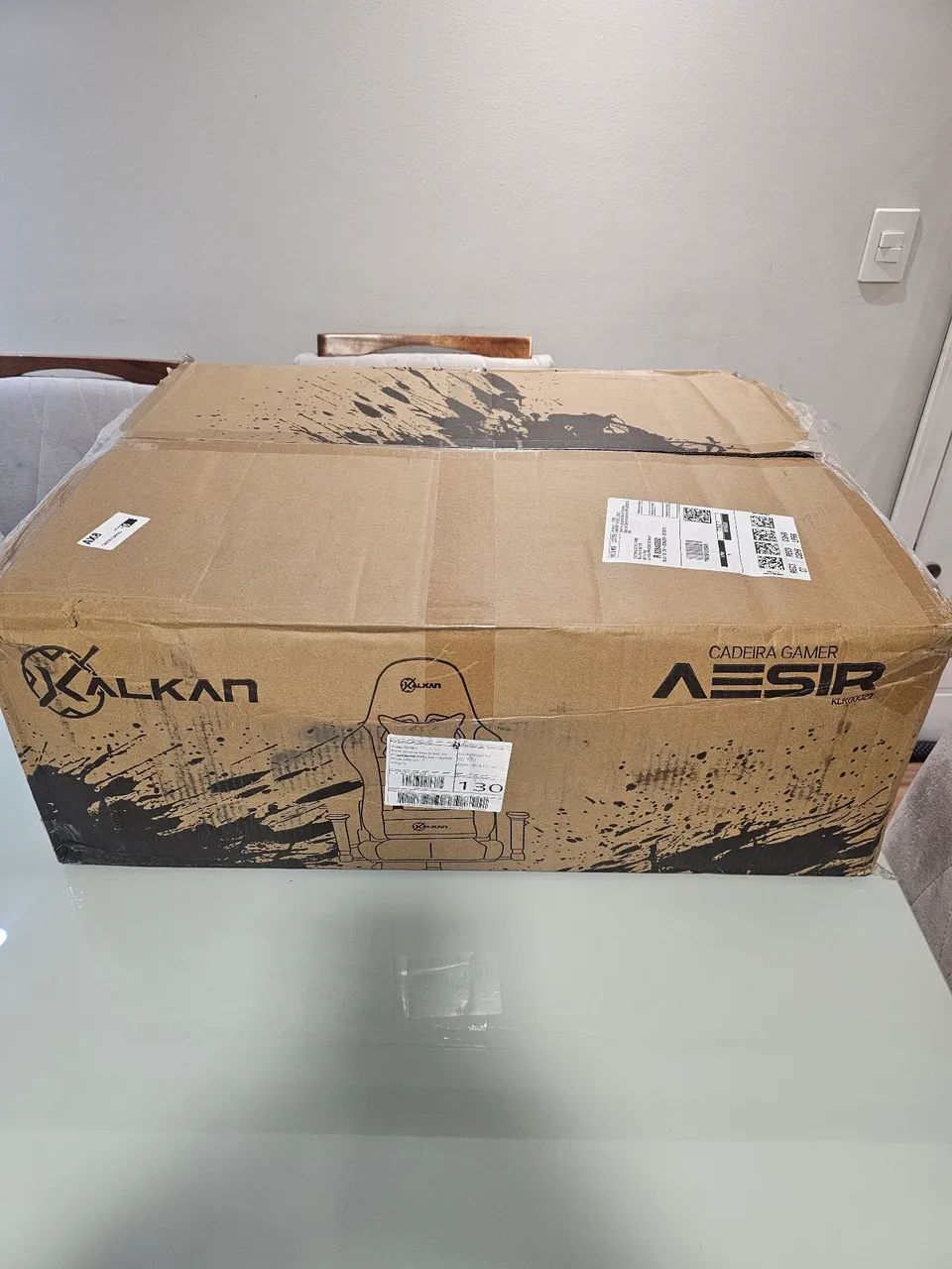 Cadeira Gamer Kalkan Aesir 2D Preta - Foto 5