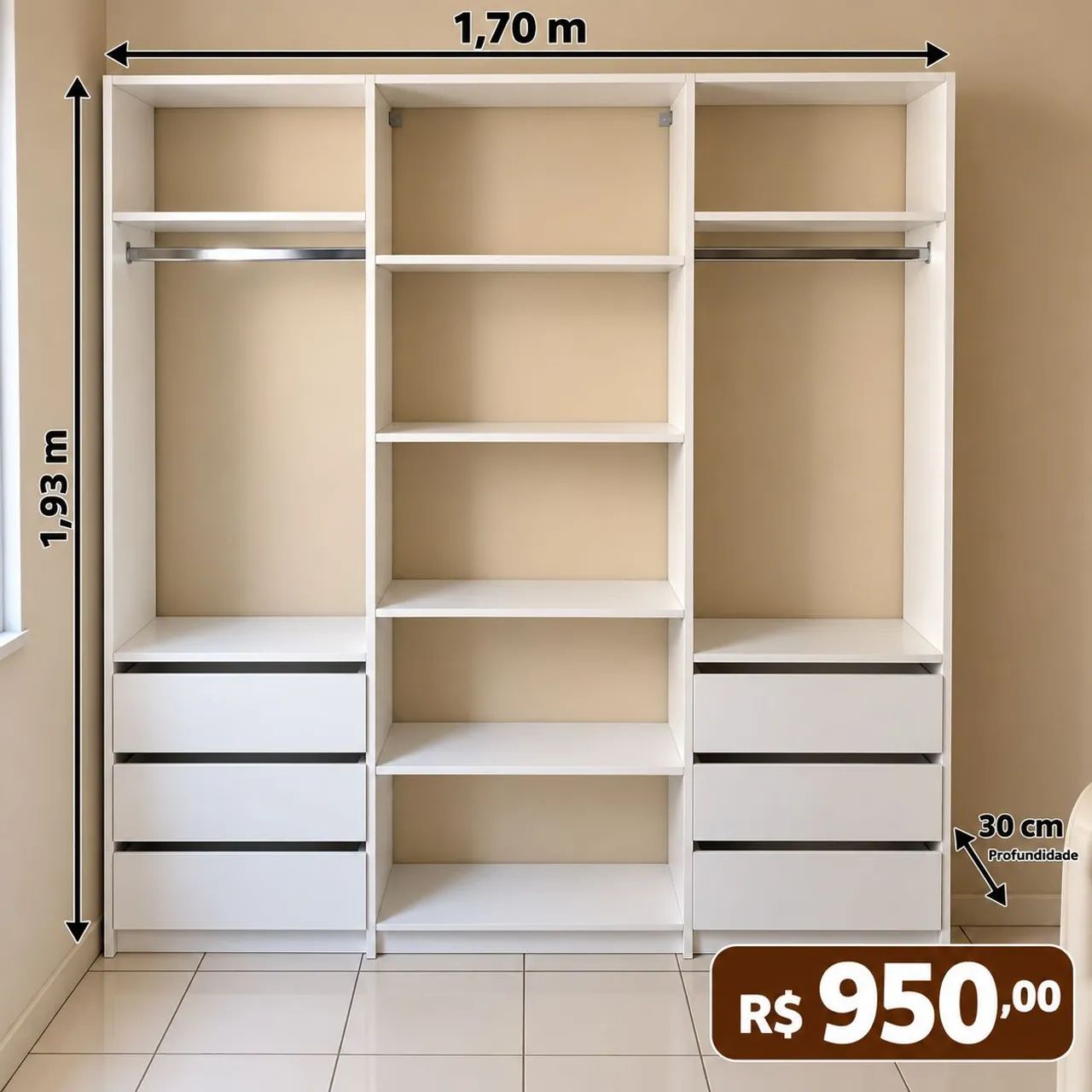 Closet 100% MDF