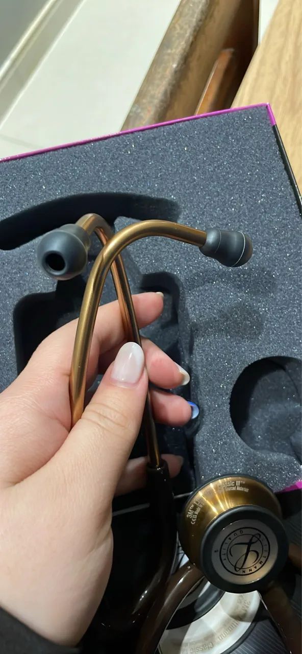 estetoscópio littmann classic iii - chocolate