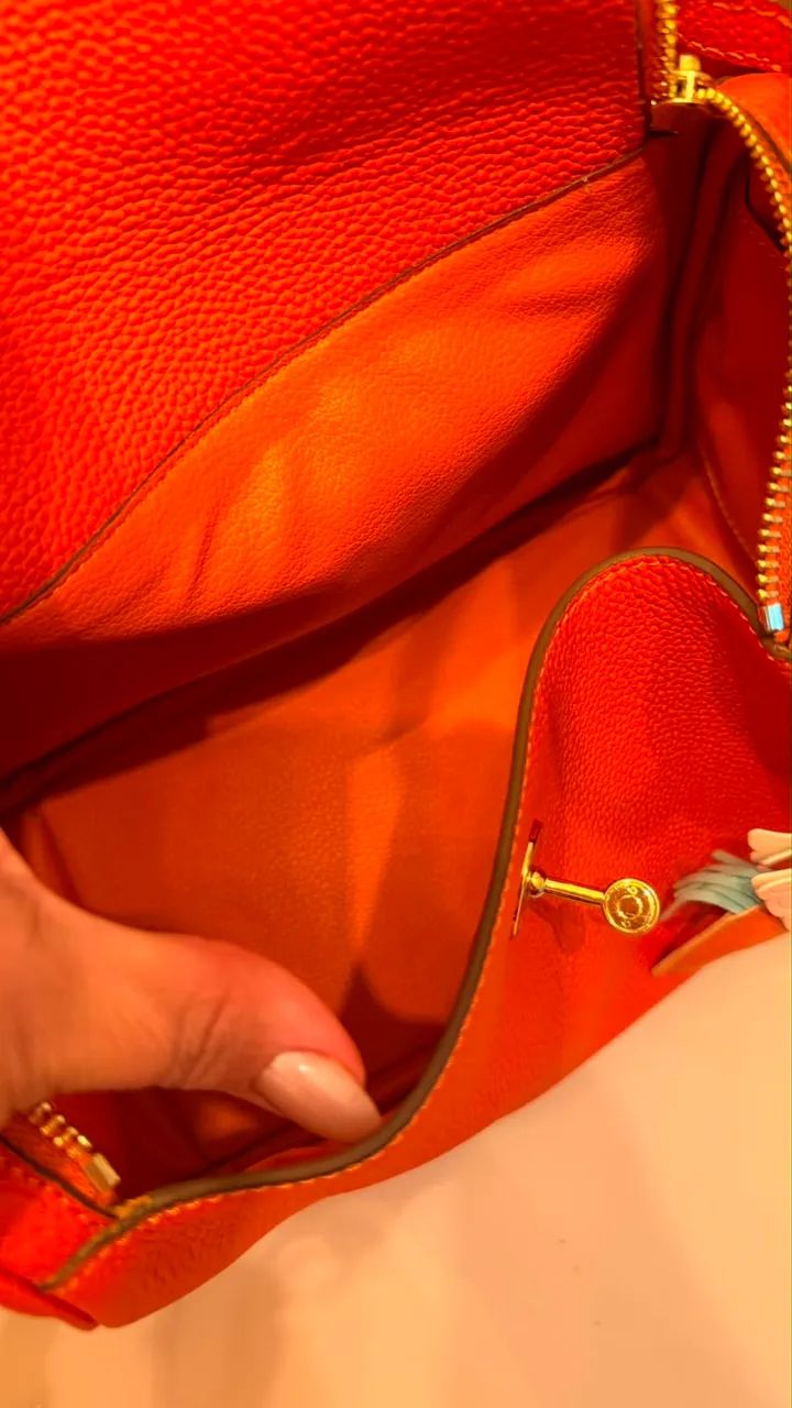 Bolsa Hermès laranja inspiração  - Foto 3