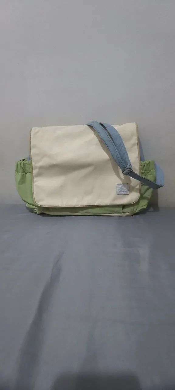 Bolsa maternidade com trocador, natura mamãe e bebê.  - Foto 2