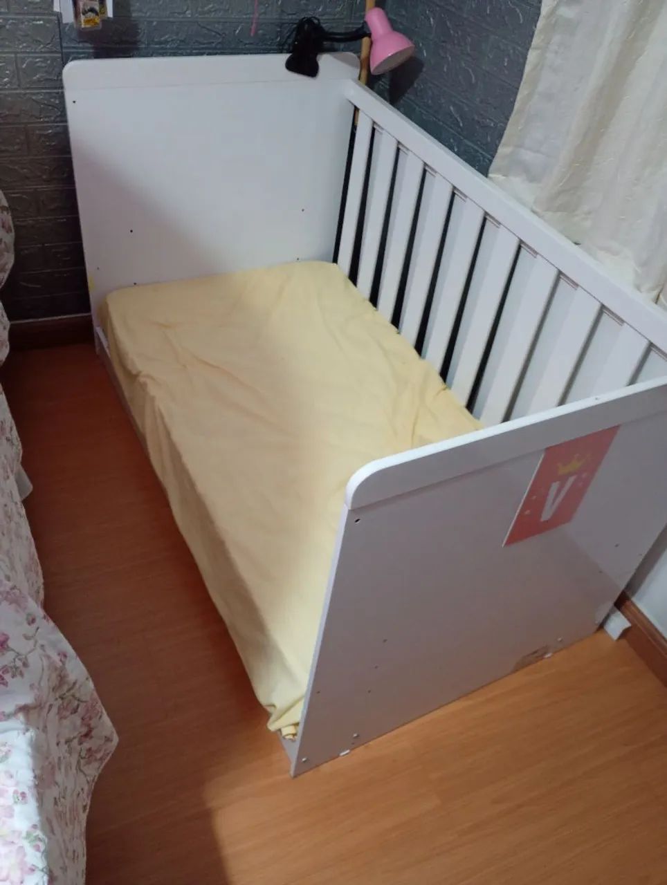 Berço que vira cama com colchão  - Foto 2