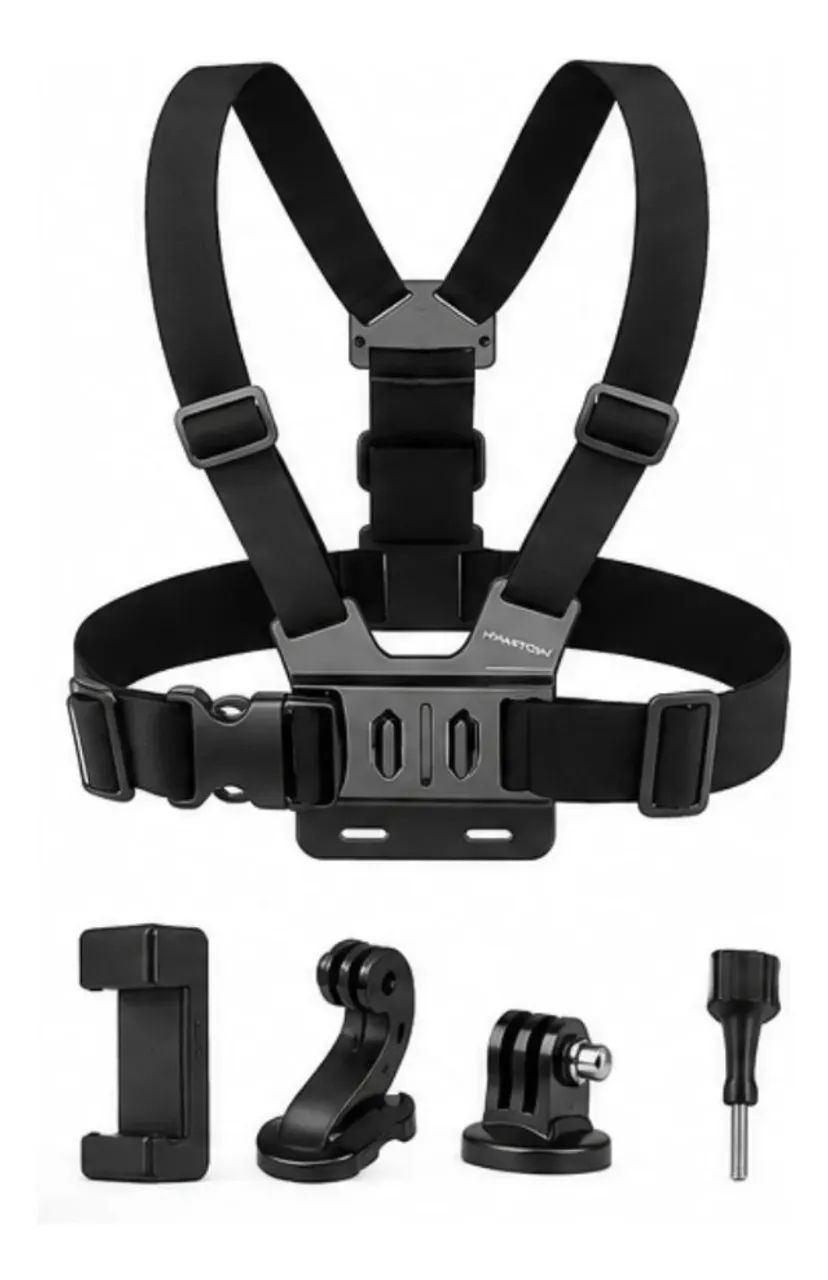 Suporte Peitoral Para Celular e Camera Gopro Ajustável 360° Vídeo E Filmagem Esporte