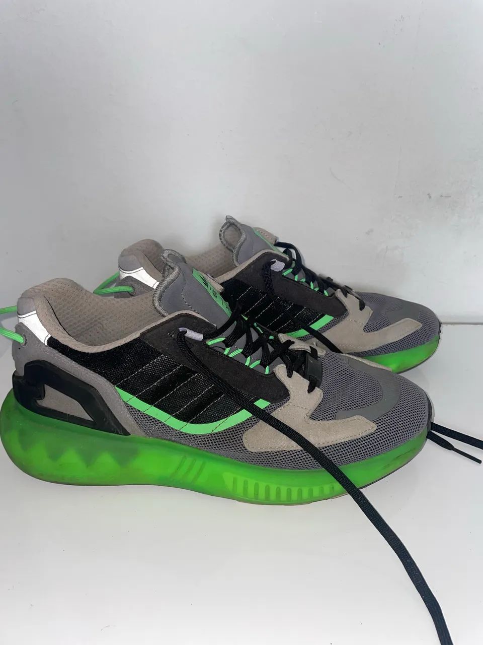 Adidas ZX 5K boost cinza/verde (Edição limitada) - Calçados