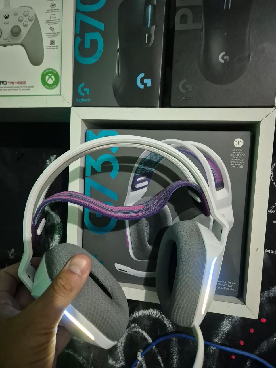 Headset G733 Logitech Branco NOVO