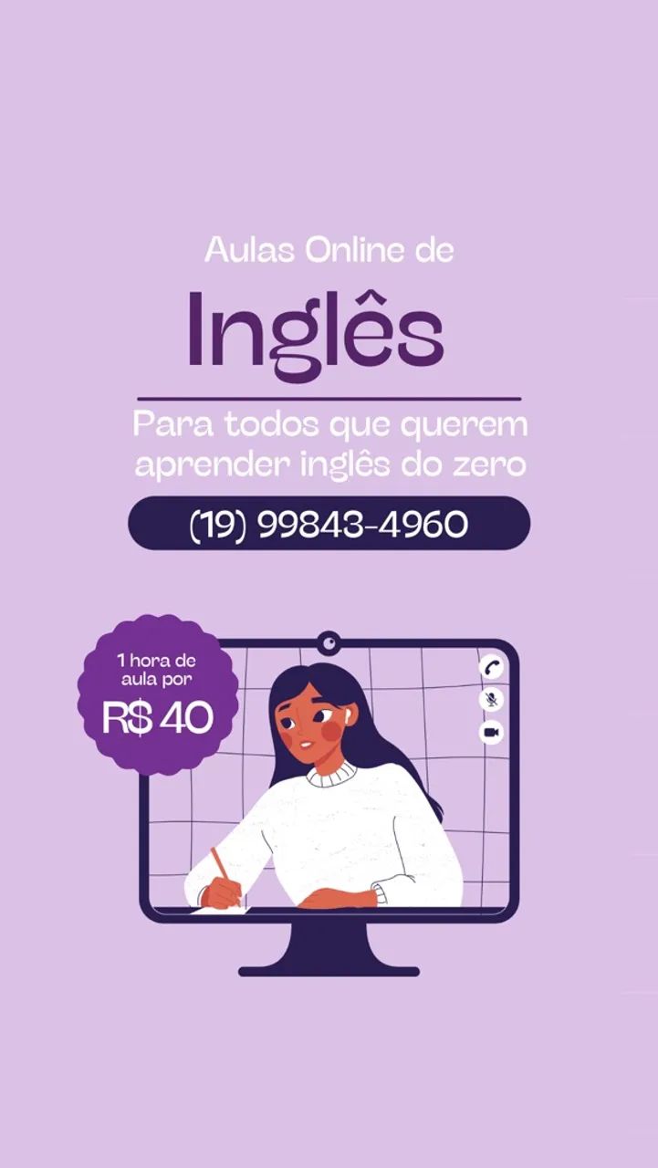 Aulas de inglês online para todos que querem aprender do zero.