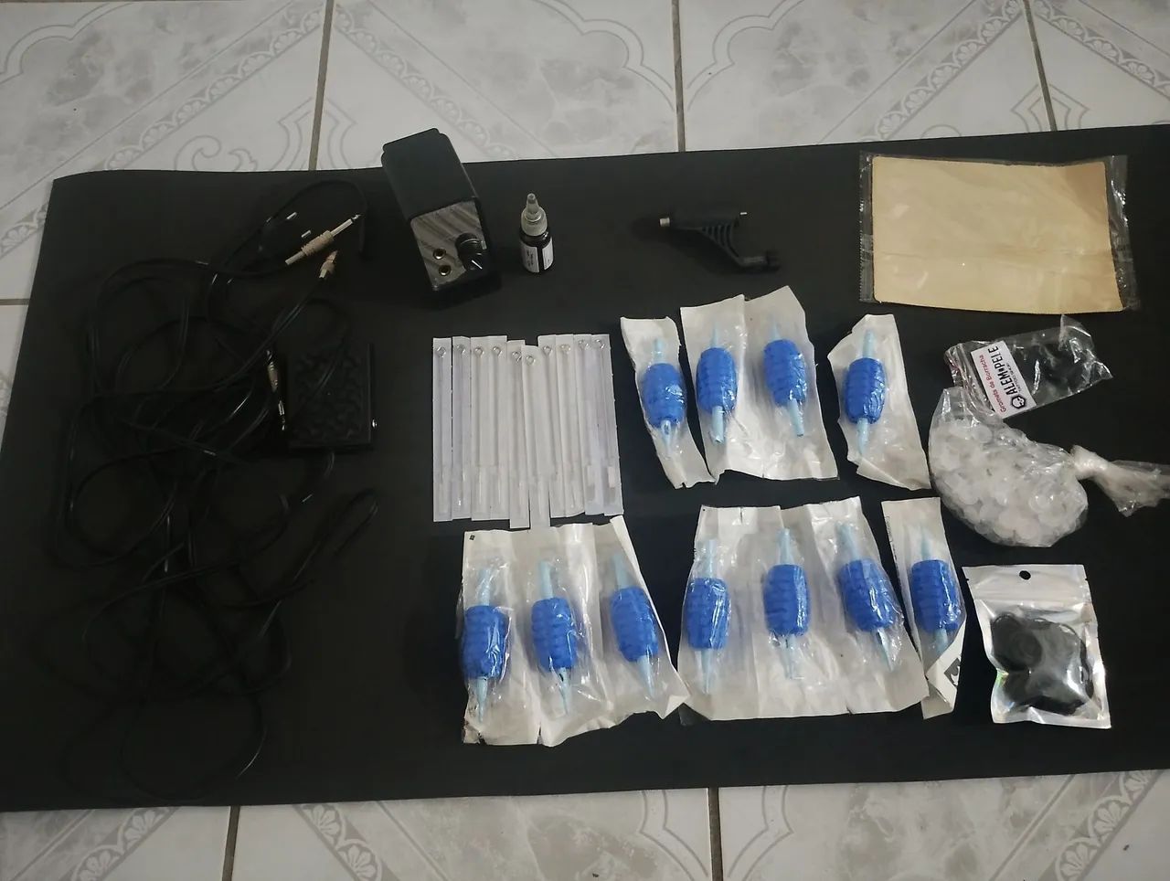 Kit para tatuagem eletrica pop pro rotativa 