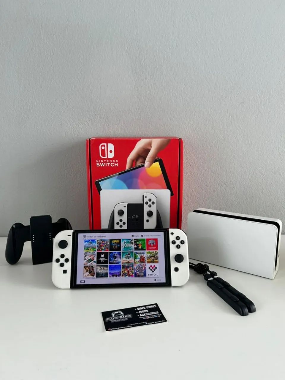 DESBLOQUEADO!! Nintendo Switch OLED 64GB + 512GB (Aceito Cartão