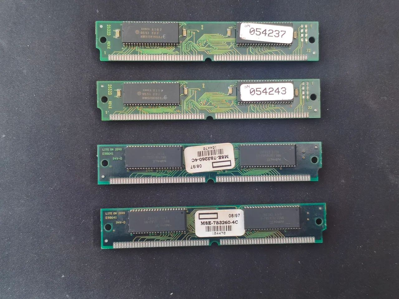 Memórias SIMM 72 vias (486, Socket 7)