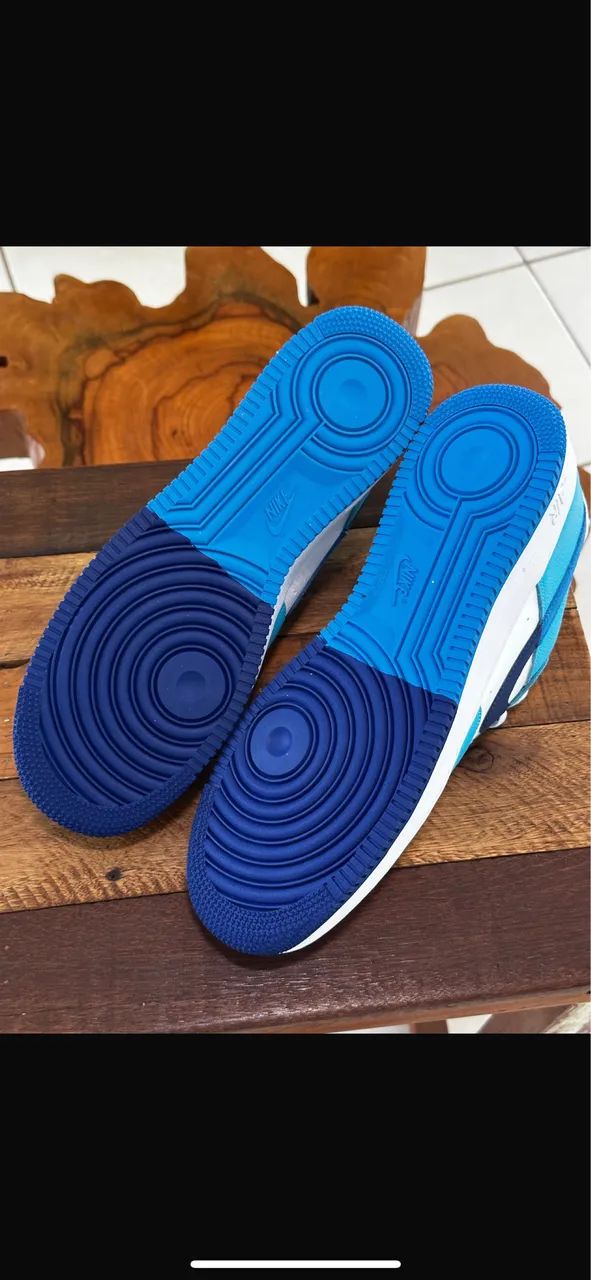 Air Force 1 '07 LV8 Split Light Photo Blue Deep Royal ORIGINAL - Foto 4