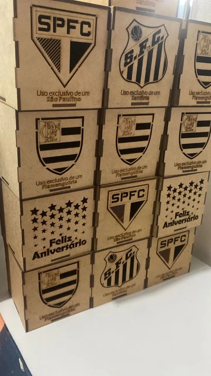 LOTE NOVO DE CAIXAS DE MDF TIME - Foto 3