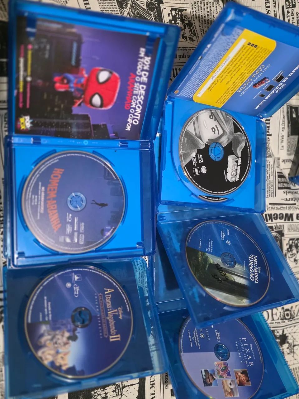 Lote 5 filmes infantis em blu-ray  - Foto 5