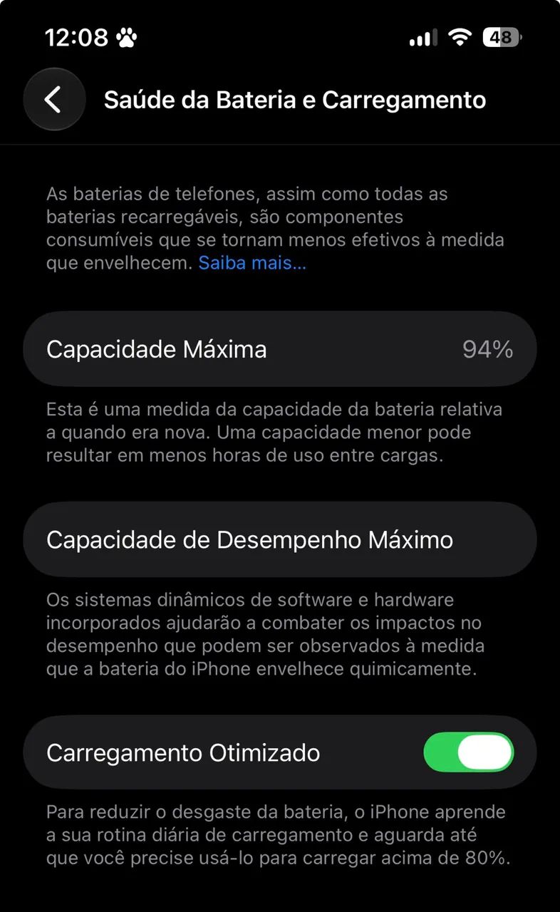 iPhone 13 128GB Meia-noite - 94% saúde da bateria - Foto 3