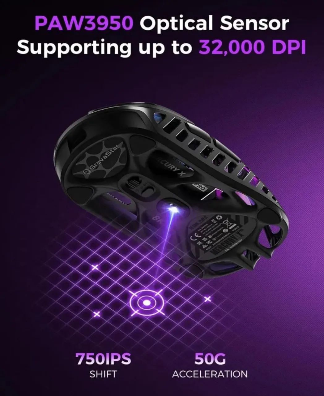 Mouse gamer gravastar Mercury x pro - Foto 4