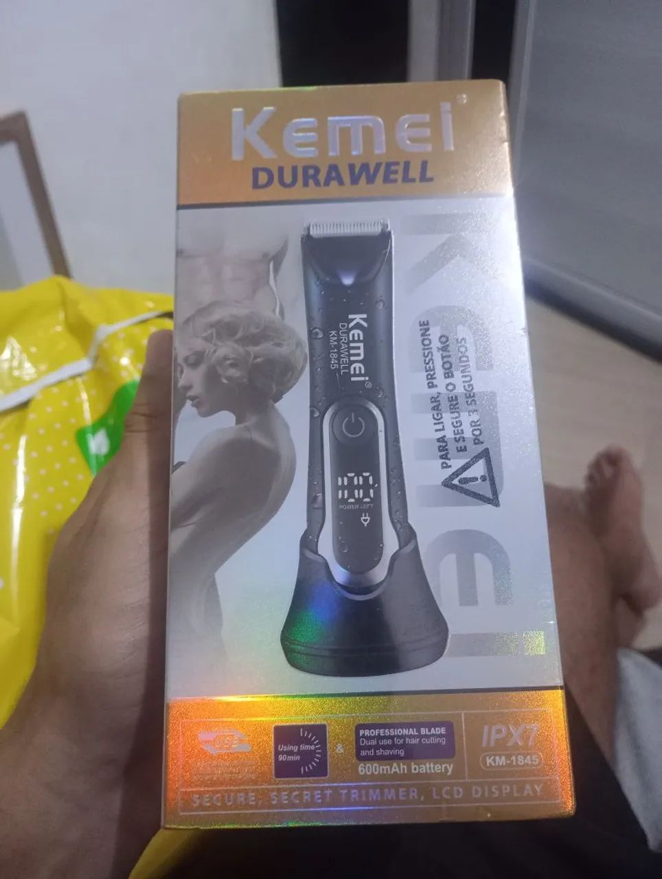 Máquina cabelo barbeador íntimo 