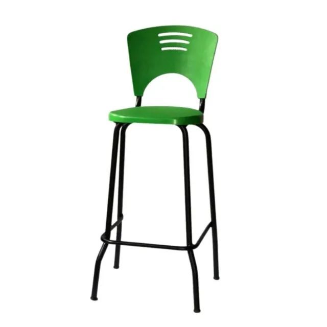 Banqueta Alta Fixa Verde Design Sofisticado para Cozinhas, Bares e Espaços Gourmet 34102 - Foto 5