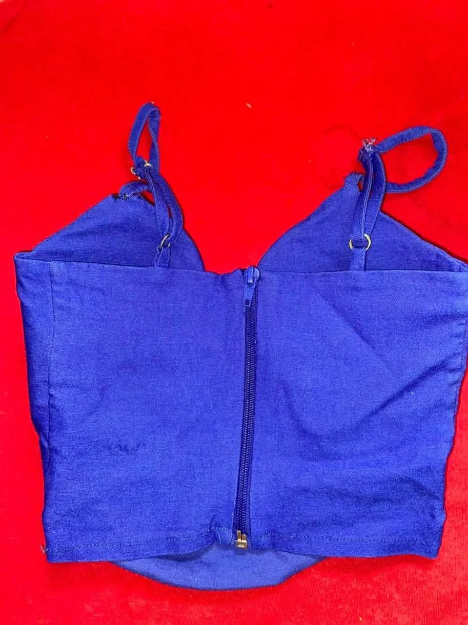Cropedd feminino azul Royal  - Foto 3