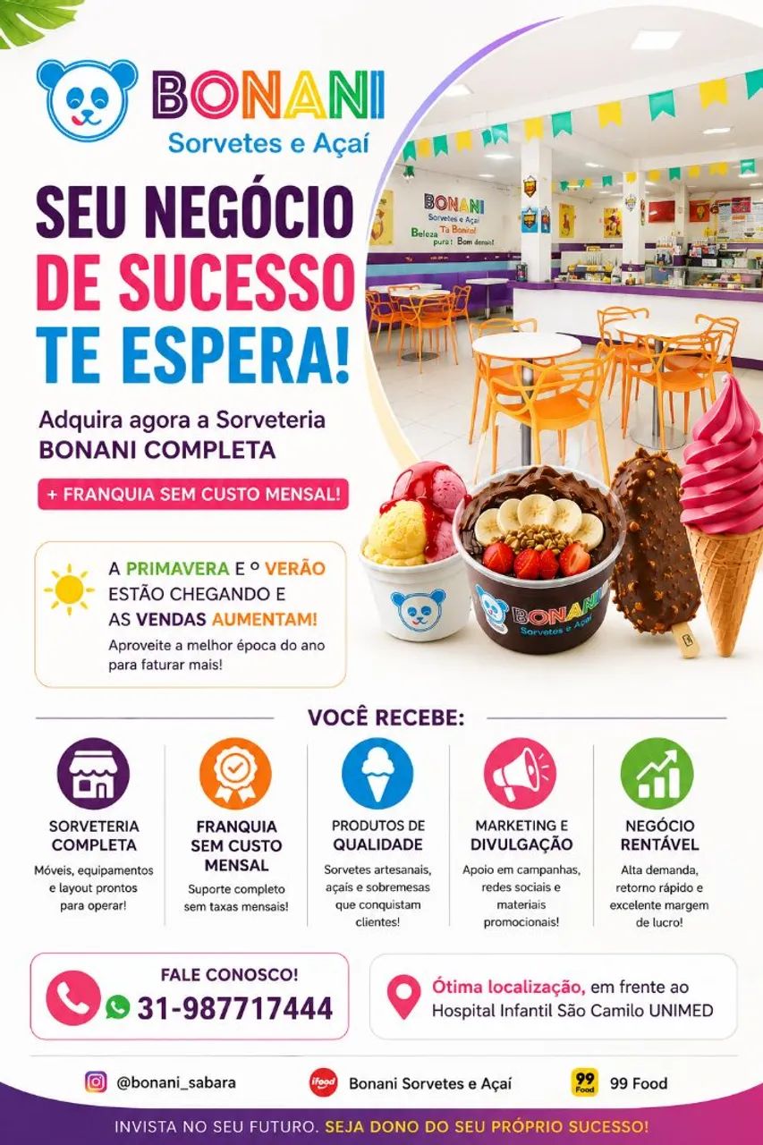 Franquia de Sorveteria Completa e Sem Custos Mensal - Foto 4
