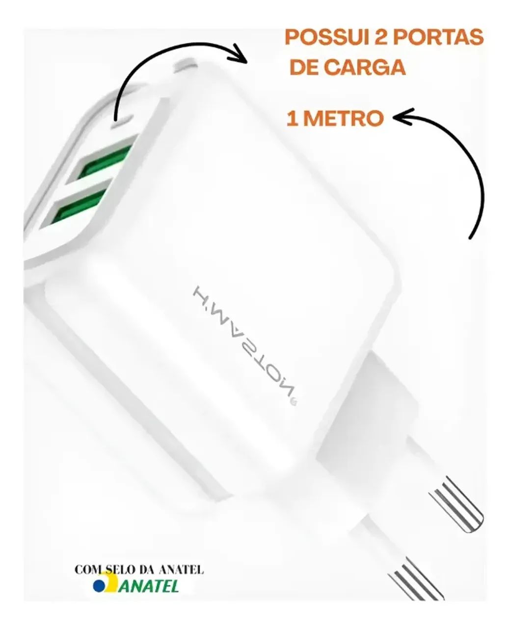  Carregador Hmaston Y24-1 Turbo 5.1a Com Cabo V8 (micro Usb)  - Foto 3