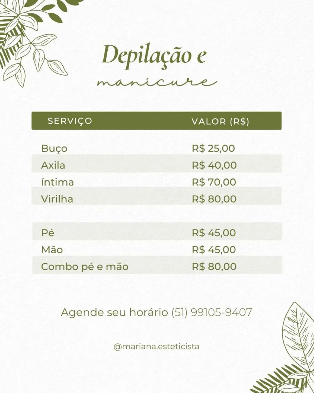 Manicure e pedicure 