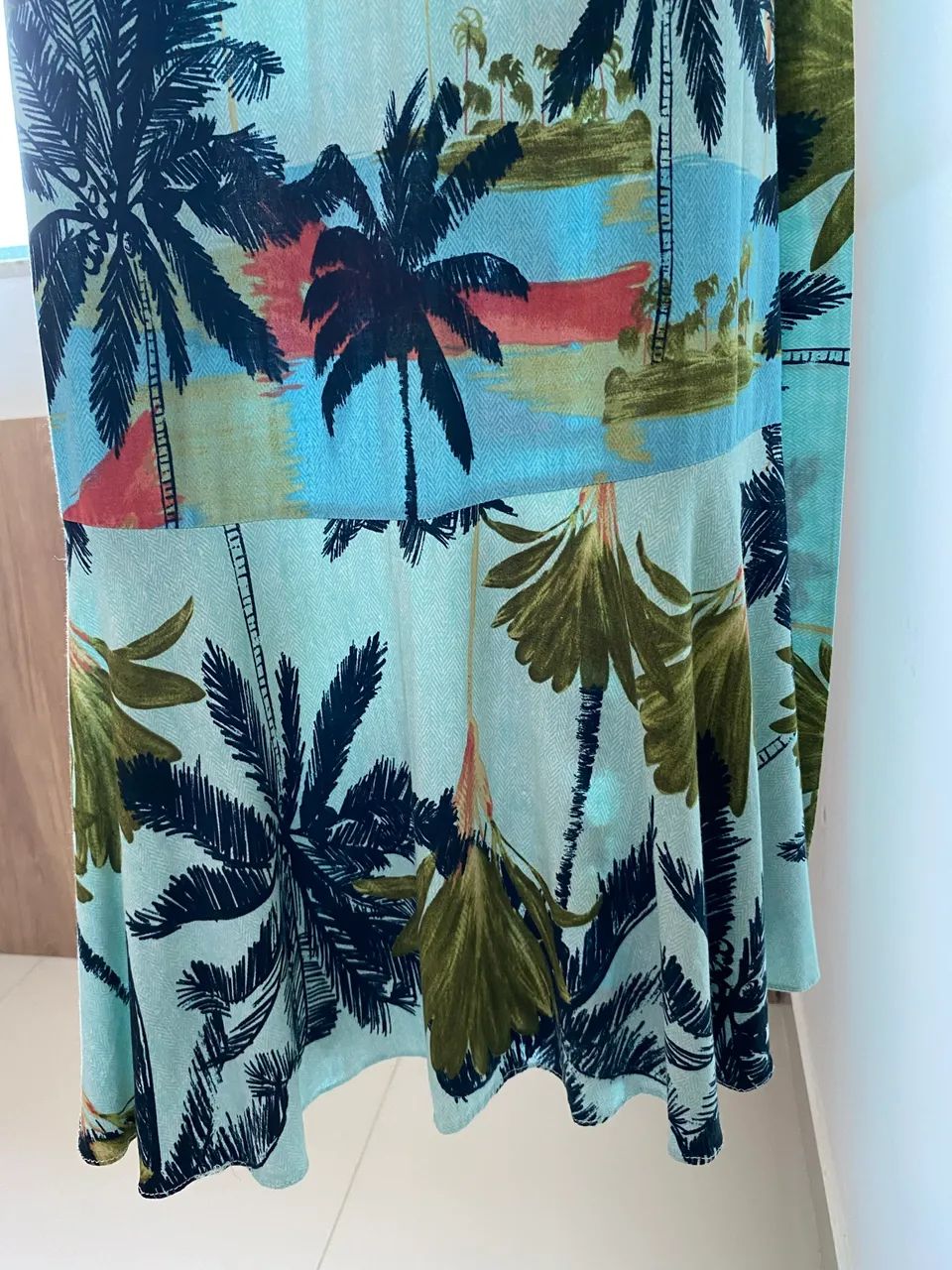 Vestido plus size longo estampado  - Foto 3