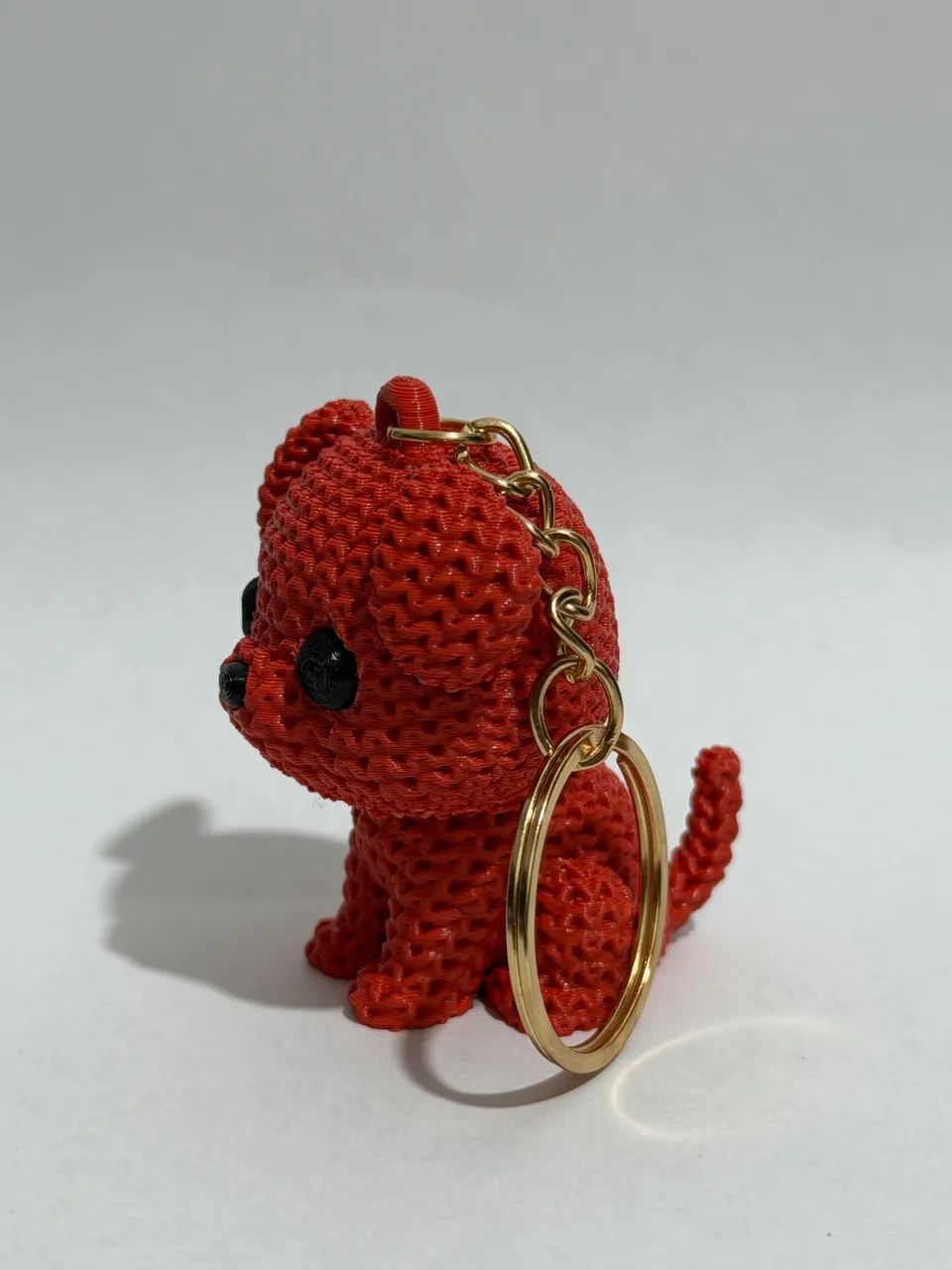 Chaveiro cachorrinho estilo tricô em 3D - Foto 2