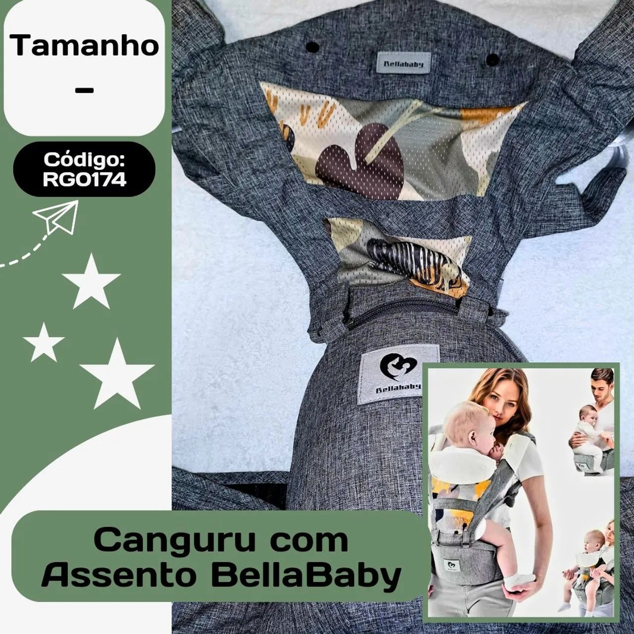 Canguru Assento BellaBaby