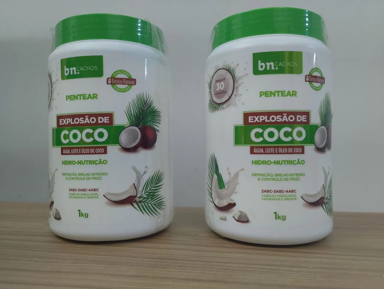 Creme de Pentear Explosão de Coco, Beleza Natural para Cachos