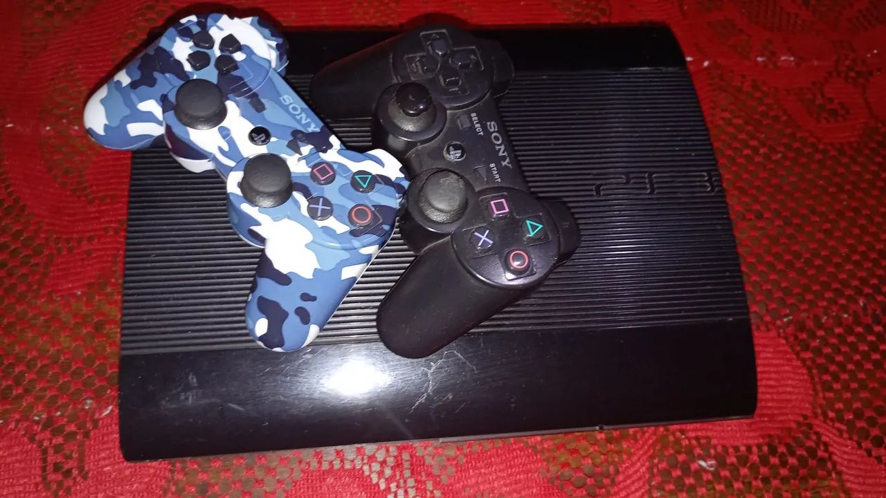 PS3 desbloqueado, tudo funcionando perfeitamente! Só jogar se divertir. Único dono. - Foto 3