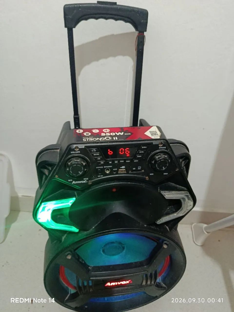 caixa de som amvox 550 watts top - Foto 2