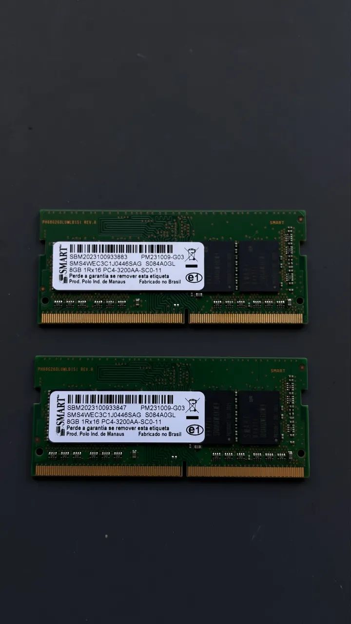 Kit Memoria Ram Notebook 16gb (2x8gb) Ddr4 3200mhz Smart Original?