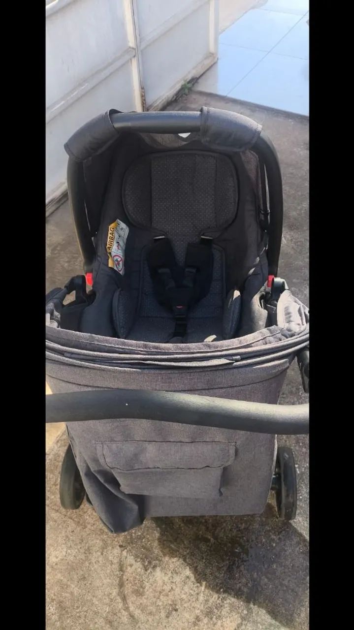 Carrinho com bebê conforto cosco - Foto 3