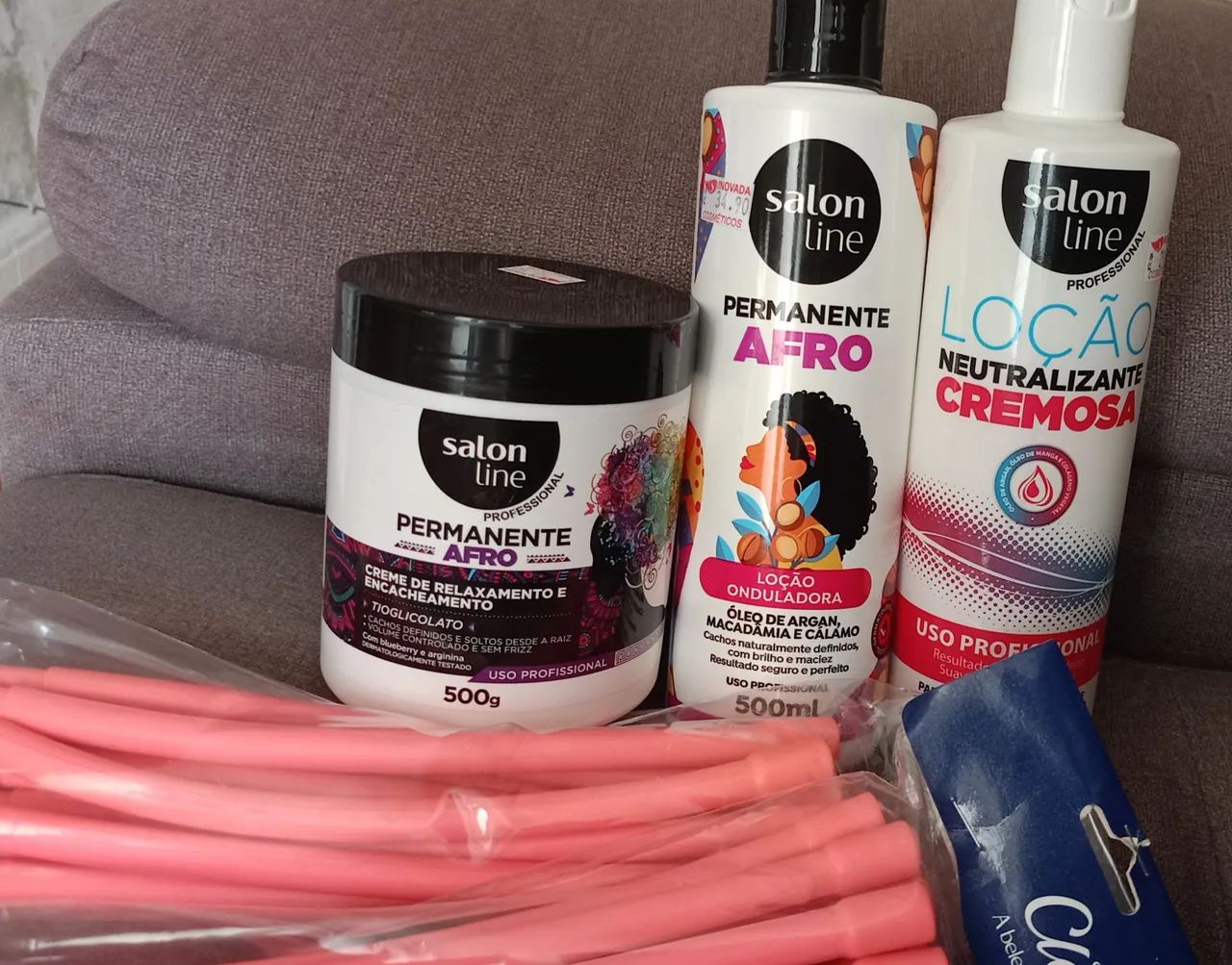 Kit permanente afro da Salon LINE 