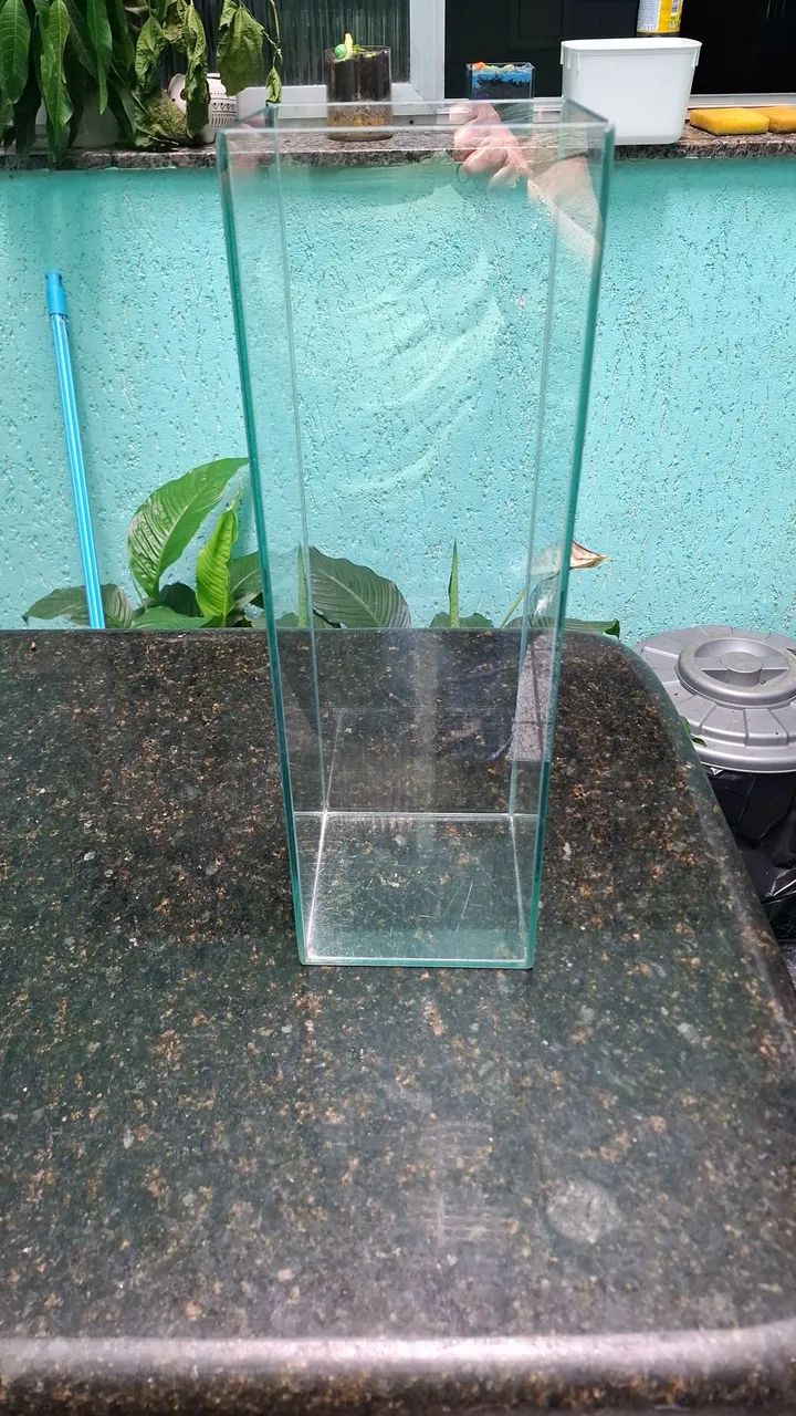 Cachepô de vidro temperado cubo - Foto 3