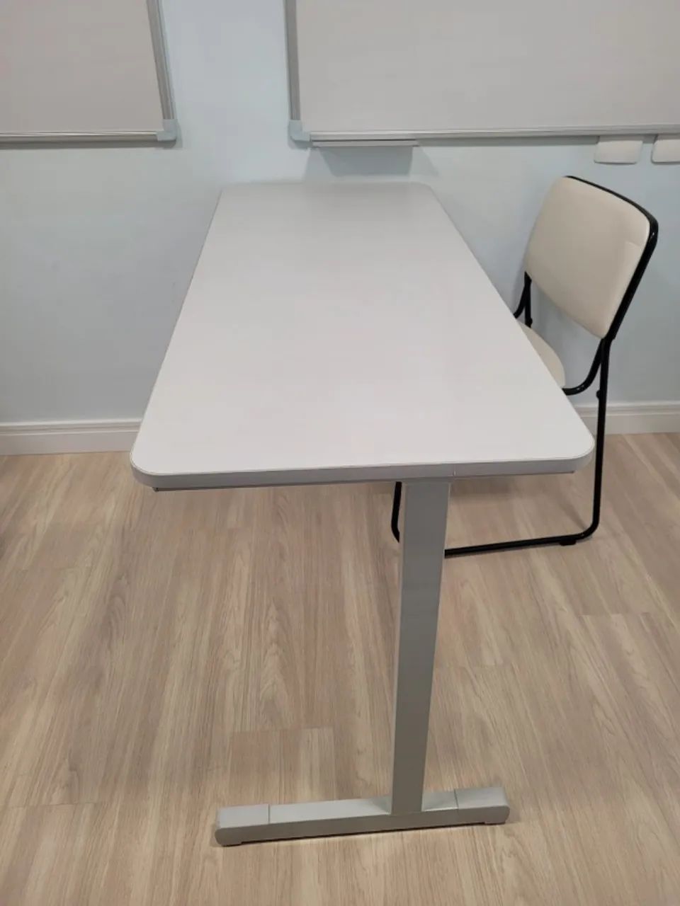 MESA DUPLA STUDIM CÓD.2140 ACAB.: CINZA CRISTAL - RUPOLO - 1,2 x 0,5 - Foto 2