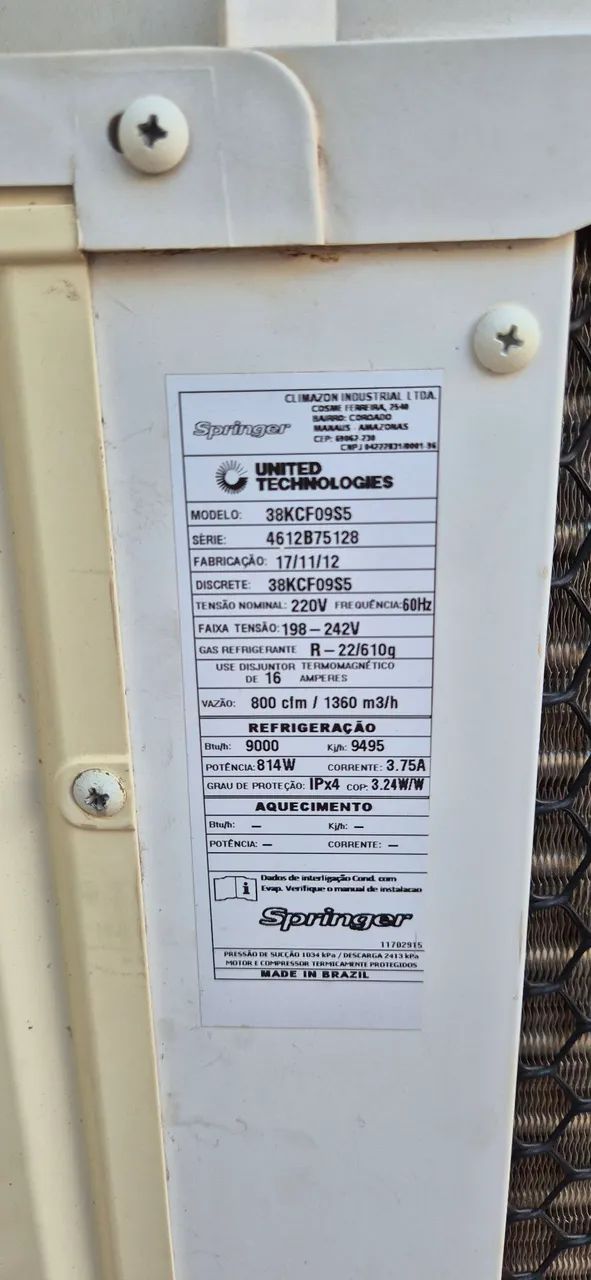 ar condicionado 9000 btus springer - Foto 4