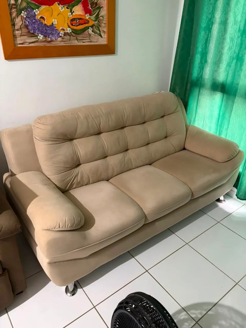 SOFÁ TRÊS LUGARES PARA VENDA - Foto 2