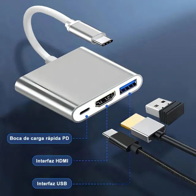 Adaptador Conversor Usb Tipo C Para Hdmi  - Foto 2