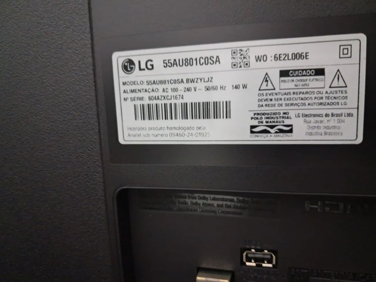 Tvs LG 65 e 55 polegadas pra retirada de peças as 3 por 800