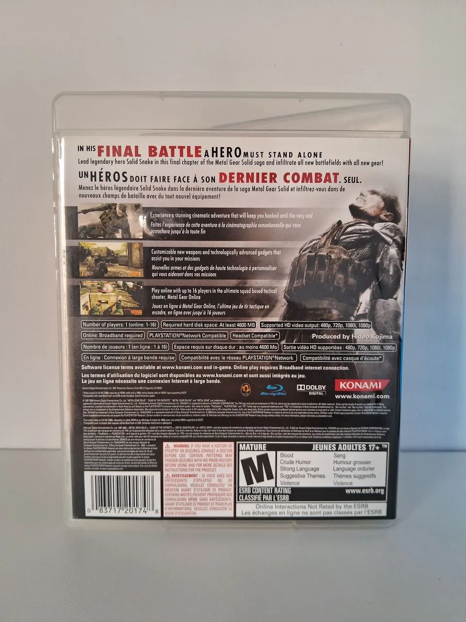 METAL GEAR SOLID 4 - PS3 - Completo - Ótimo Estado - Foto 2