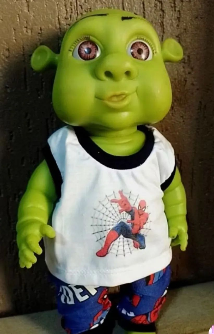 Boneco raro bebê sherek 