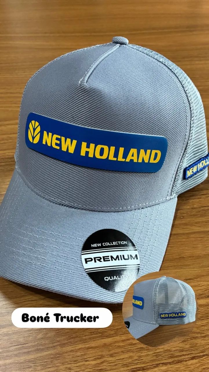 Boné Trucker New Holland - Cinza  - Foto 2
