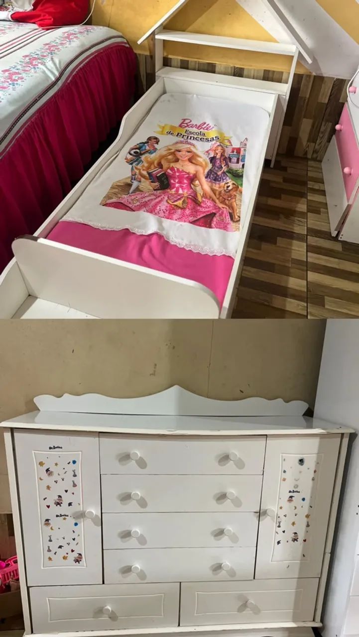 Vende-se uma cama infantil e uma cômoda 