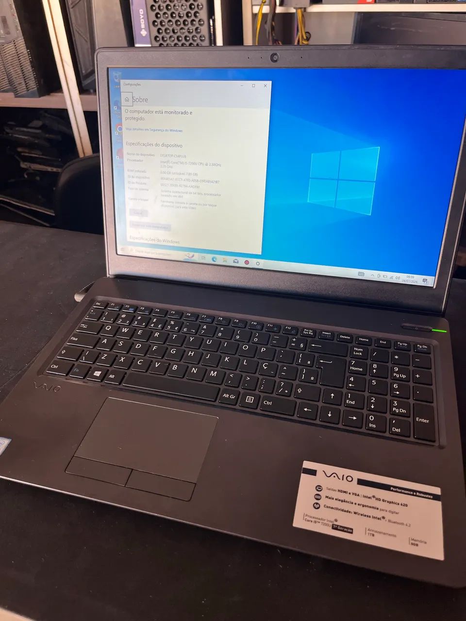 Notebook Sony i5 7a impecável  - Foto 5