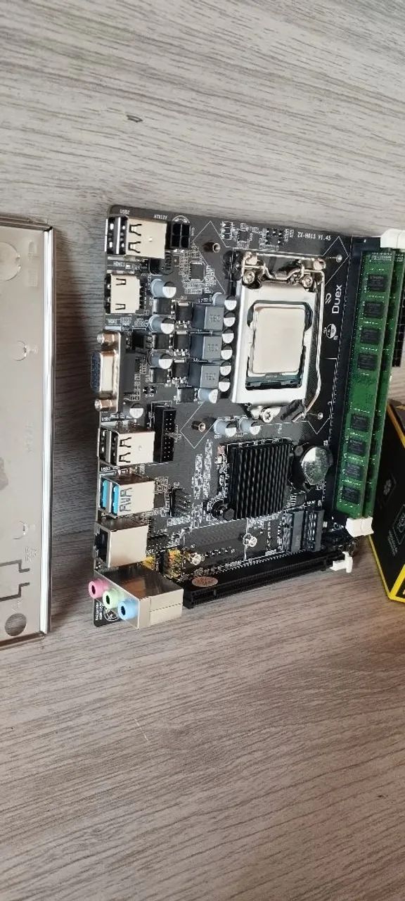Kit placa mãe processador e memória  - Foto 2