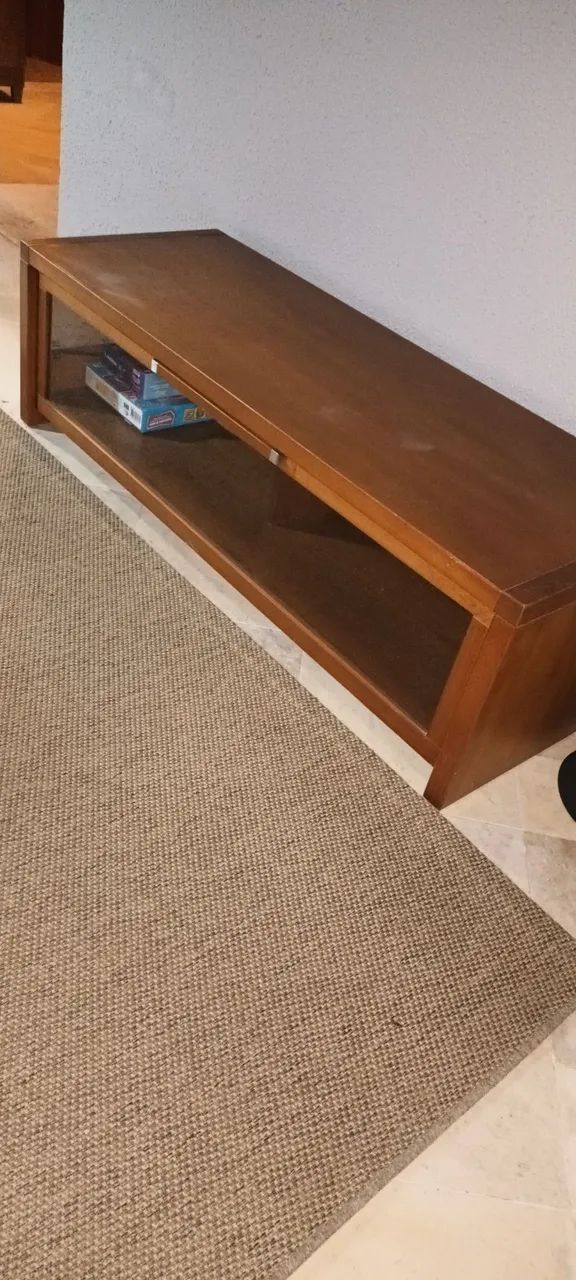 Mesa,rack e porta de vidro de correr. - Foto 3
