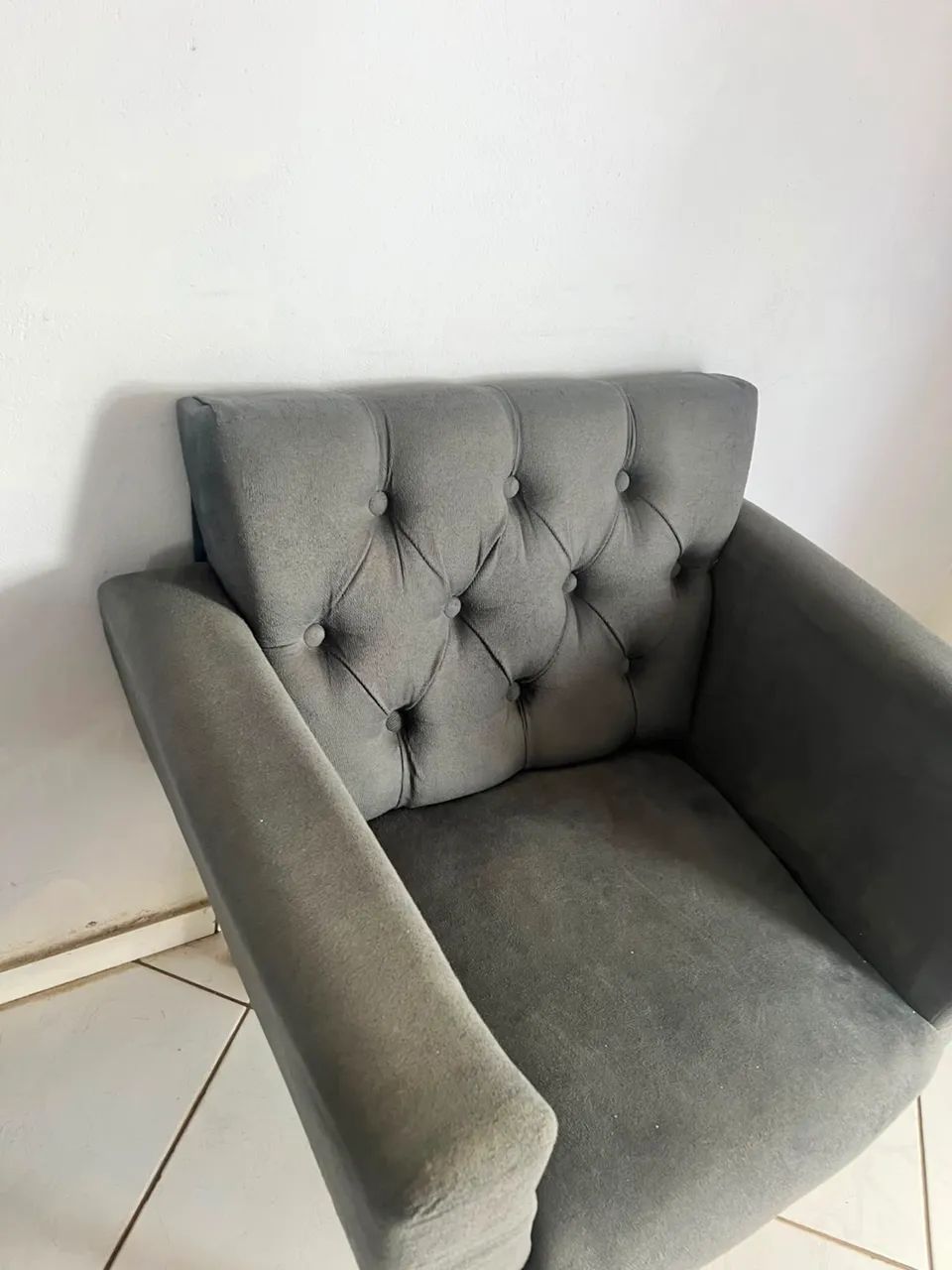 Poltronas tecido sala de estar - Foto 4