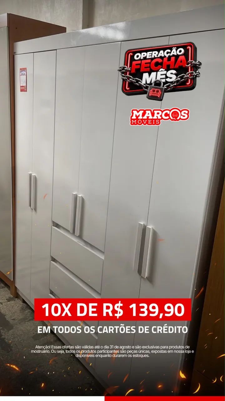 Guarda roupa Cancún 