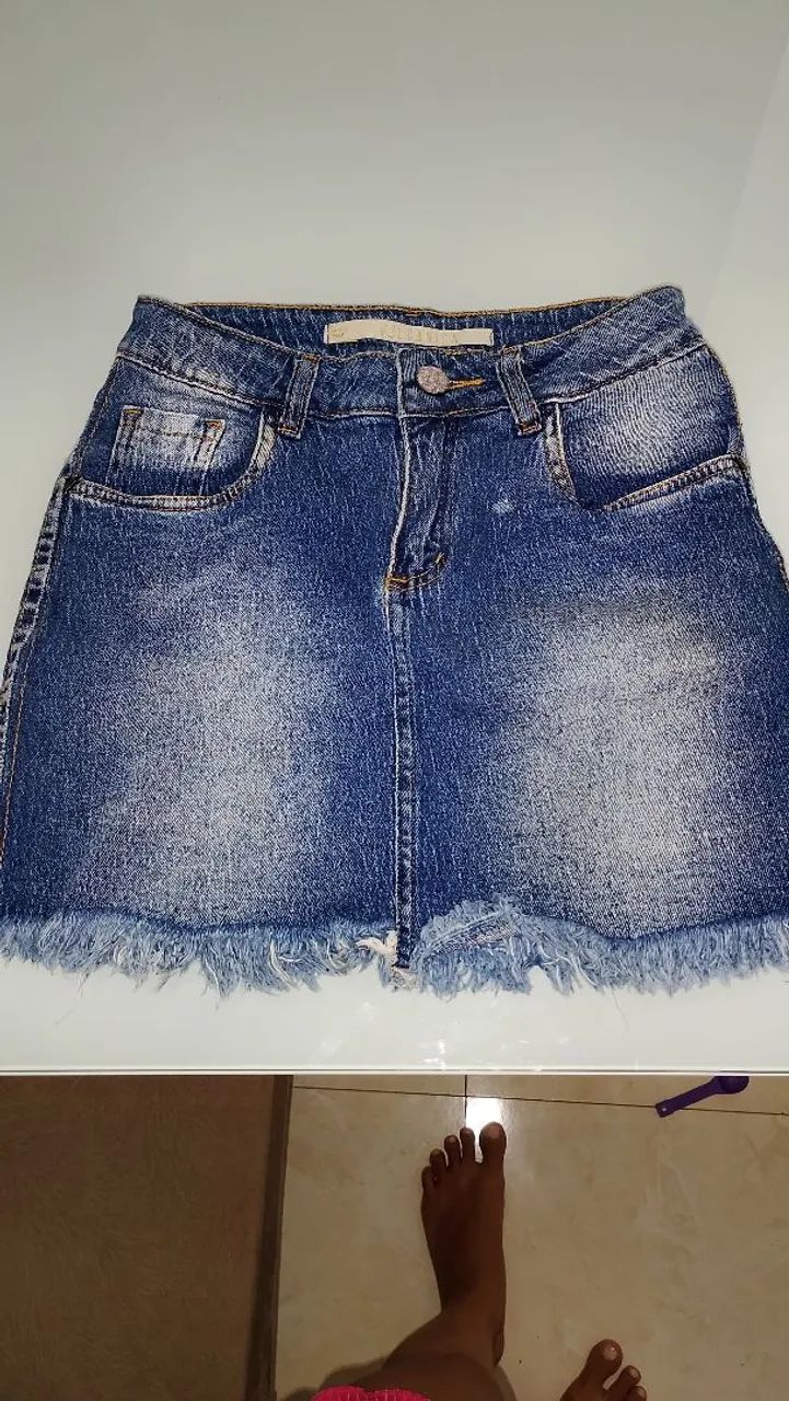 Saia jeans